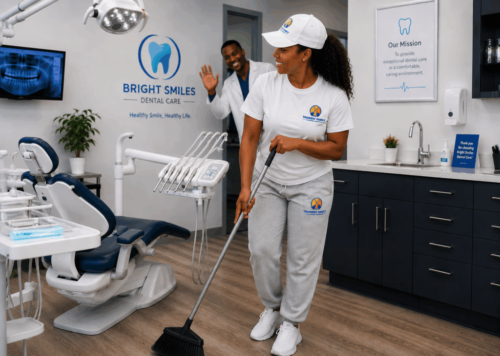 Monroeville, pa dentist office cleaning. With Trowery Family Cleaning Company